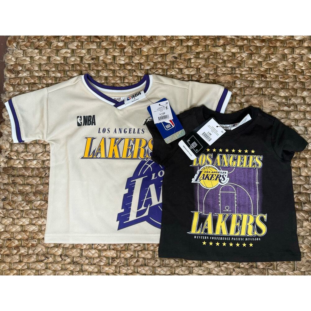Cotton On - Lakers Jersey 6-12 month & T-shirt Bundle Size 3-6 months